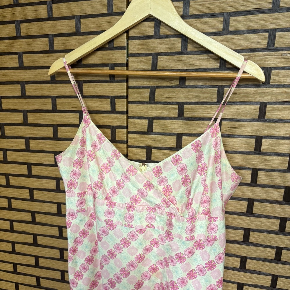 I. Crew Pink And White Floral Cotton‎ Dress Size 12 - Picture 3 of 8